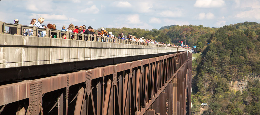 image of people on a bridge